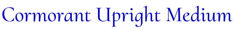 Cormorant Upright Medium フォント